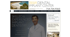 Desktop Screenshot of orangecountydentalimplantctr.com